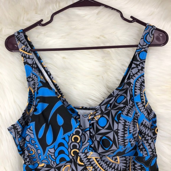 Ladies One Piece Swim Dress, All in One SZ XL, Great Maternity Swimsuit Boyshort - Picture 4 of 10